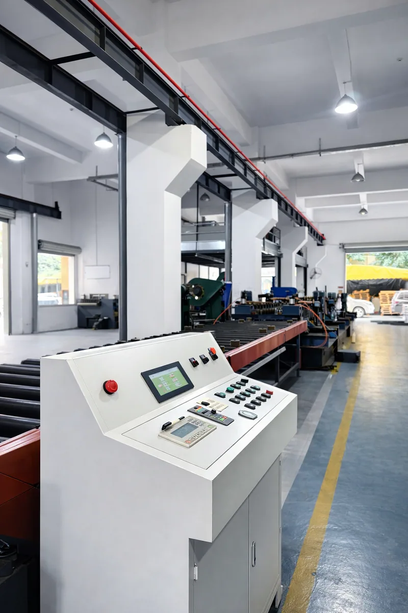 Cable tray forming-line control area
