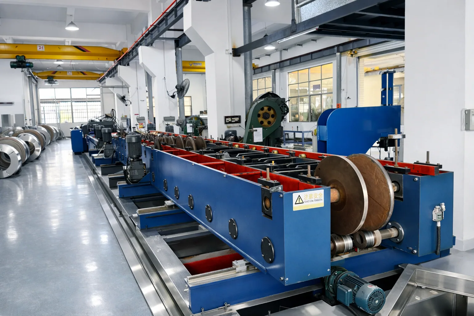 Cable tray roll-forming line